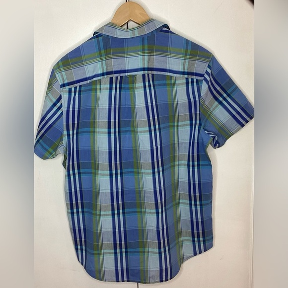 Penguin original munsingwear blue plaid shirt. Medium - Picture 2 of 9